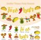 Fiesta Taco Bar Banner Garland 2 set Mexican Fiesta Party Banner with Cactus Donkey Maraca Sombrero Taco Pepper for Mexican Cinco de Mayo Fiesta Theme Party Decorations